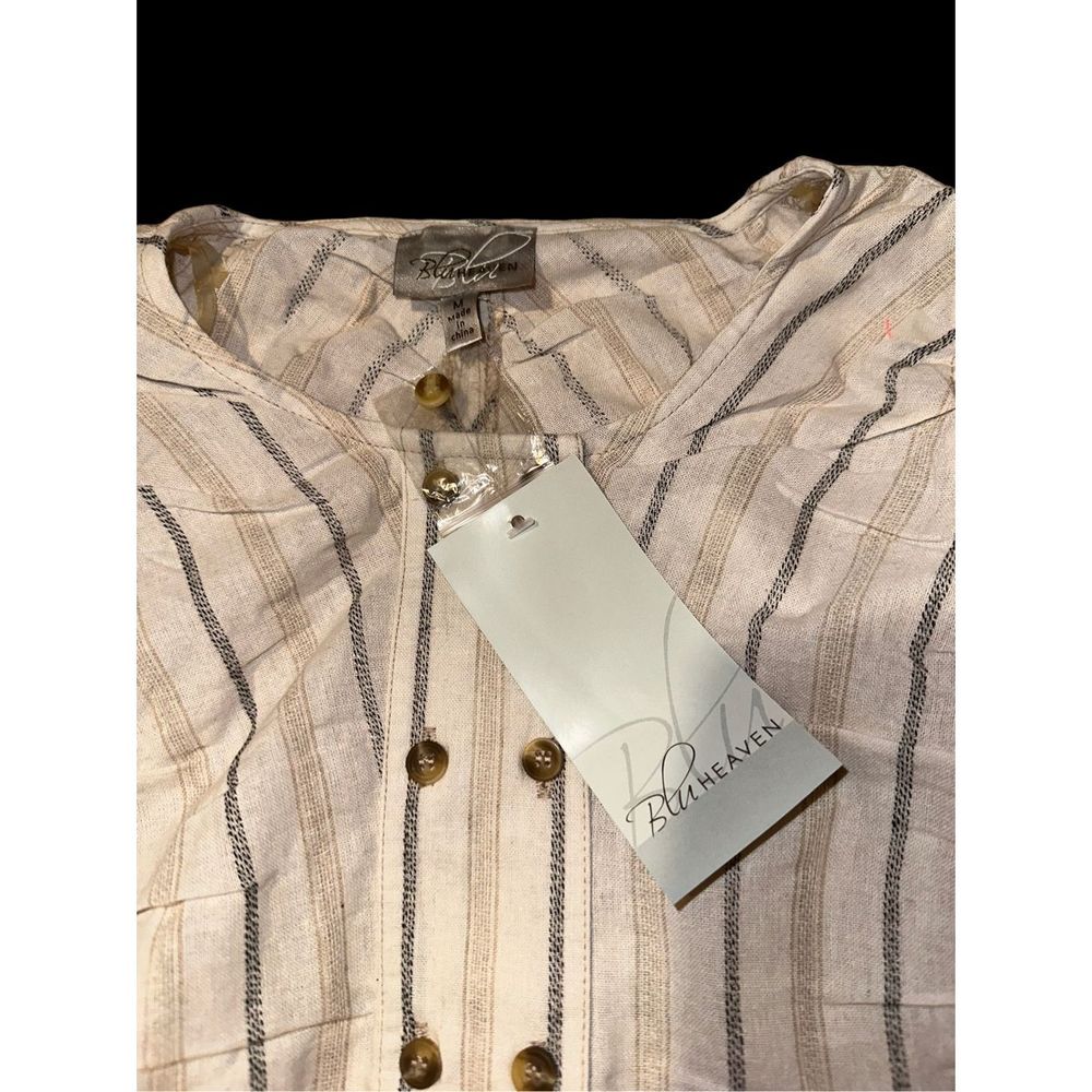 New Blu Heaven Double Breasted Shirt M - Picture 4 of 8